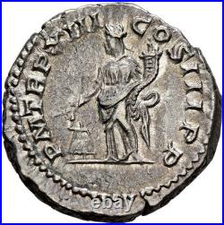Denier en argent Septime Sévère TTB+ RIC 198