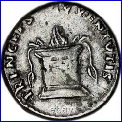 EMPIRE ROMAIN pièce Denier, empereur Hadrien 117 138 A. D