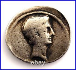Empire Romano-Augusto. Denier, Cologne Patricia (Espagne) 18-16 A. C Argent 3,55