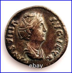 Empire Romano-Faustina Mère Denier 139-141 D. C. Roma. EBC Xf- Argent 2,5 G Empire Romano-Faustina Mère Denier 139-141 D. C. Roma. EBC Xf- Argent 2,5 G
