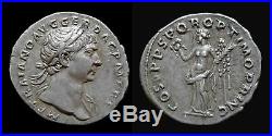 Empire romain Trajan Denier argent 107 Rome Belle qualité