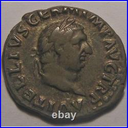 Empire romain, Vitellius, Denier, R/ PONT MAXIM, 2.82 Grs, TTB+ Empire Romain VI
