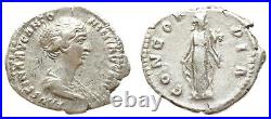 FAUSTINA II, denarius FAUSTINE JEUNE (+175), denier Rome 152-154