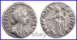 FAUSTINA II, denarius FAUSTINE JEUNE (+175), denier Rome 161-175