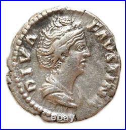 FAUSTINA I, denarius FAUSTINE MERE (+141), denier