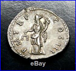 Hadrian. Superbe Denier D'Argent circa Ad 119-122. Ancien Romain Pièce Argent