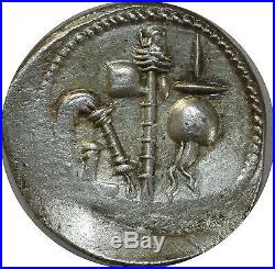 L7791 Julius Caesar 49-44 BC denarius denier Elephant Campaign Italy Silver -MO