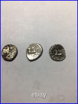 Lot De 3 Deniers Gaulois En Argent