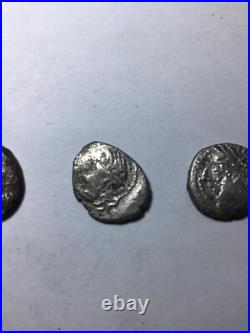 Lot De 3 Deniers Gaulois En Argent