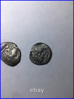 Lot De 3 Deniers Gaulois En Argent