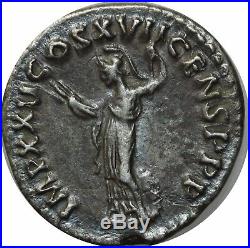 M3976 TRES RARE Denier Domitian 81 96 IMP XXII COS XVII CENS Argent SUPERBE