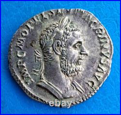 Macrin Macrinus, denier PONTIF MAX TR P COS PP, très belle qualité