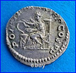 Macrin Macrinus, denier PONTIF MAX TR P COS PP, très belle qualité