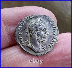 Macrin Macrinus, denier PONTIF MAX TR P COS PP, très belle qualité