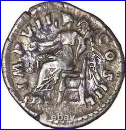 Marc Aurèle, Denier, 174, Rome, Victoire assise, Inédit avec ce buste