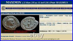 Maximin (maximinus) thrace (trax) César, Denier, Rome, SUP (PAYPAL POSSIBLE)