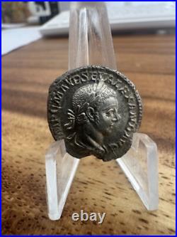 Monnaie Alexandre Sévère Denier 222-235 Rome Frappe incuse TTB+ Argent Faire off
