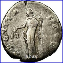 Monnaie, Antonin le Pieux, Denier, 141, Rome, TB+, Argent, RIC61