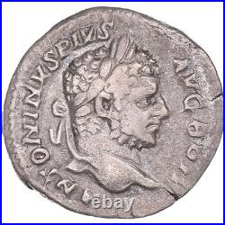 Monnaie, Caracalla, Denier, 198-217, Rome, TB+, Argent