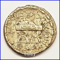 Monnaie Denier république romaine M. Plaetorius