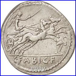 Monnaie, Fabia, Denier, Rome, TTB, Argent