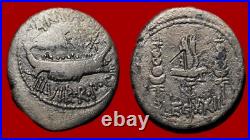 Monnaie Marc Antoine Denier des légions, Patras, TB+ (Leg XXII) 270DMAN1