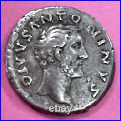 Monnaie Romaine Denier Argent Antonin Le Pieux Rome 161 S1191 #1082