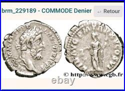 Monnaie Romaine Denier Commode R1