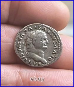 Monnaie Romaine Denier Vespasien Aux Capricornes RARE