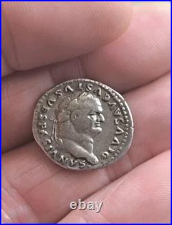 Monnaie Romaine Denier Vespasien Aux Capricornes RARE