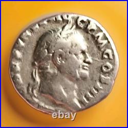 Monnaie Romaine Denier Vespasien Instruments Pontificaux R1