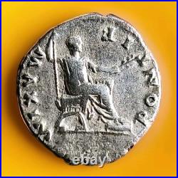 Monnaie Romaine Denier Vespasien Maxime Pontif