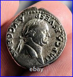 Monnaie Romaine Denier Vespasien Maxime Pontif
