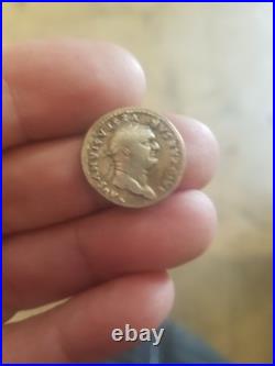 Monnaie Romaine Denier de Vespasien 3,29g Argent