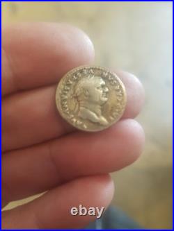 Monnaie Romaine Denier de Vespasien 3,29g Argent