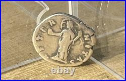 Monnaie Romaine-FAUSTINA II-161/175 ap JC-denier-revers AETERNITAS-argent