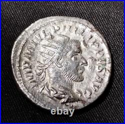 Monnaie Romaine Philippe L'arabe Rome 244/249 Denier Argent