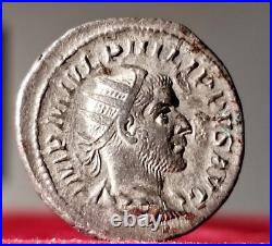Monnaie Romaine Philippe L'arabe Rome 244/249 Denier Argent