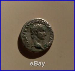 Monnaie Romaine Rare Authentique Denier De Caligula et Auguste