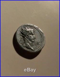 Monnaie Romaine Rare Authentique Denier De Caligula et Auguste