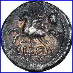 Monnaie, Sergia, Denier, 116-115 BC, Rome, TTB, Argent, Crawford286/1