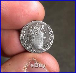 Monnaie romaine Denier Argent Neron Caesar