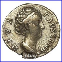 Monnaie romaine FAUSTINE MÈRE Denier revers Augusta après 148 RIC. 362 argent Monnaie romaine FAUSTINE MÈRE Denier revers Augusta après 148 RIC. 362 argent