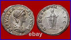 Monnaie romaine Plautille Denier, Concordia, Rome, TTB, + R1 200DPLL1