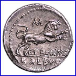 Monnaie romaine Thoria Lucius Thorius Balbus Denier Argent Rome