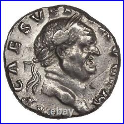 Monnaie romaine VESPASIEN Denier 70-71 revers Vesta TRI-POT RIC. 37 argent