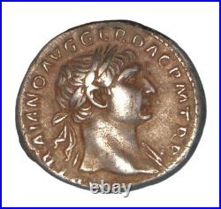 Monnaie romaine argent SUPERBE denier de TRAJAN