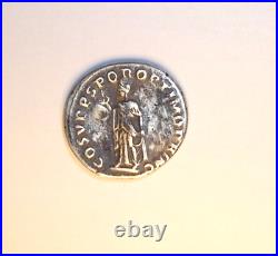 Monnaie romaine de Trajan. Denier en argent