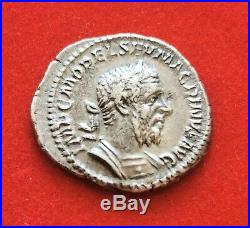 Monnaie romaine, denier de MACRIN, FIDES, RARE, SUP, roman coin, silver, RIC. 22a