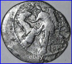 Monnaies Antiques, Denier Plautia à Tête de Méduse, Rome 47AC
